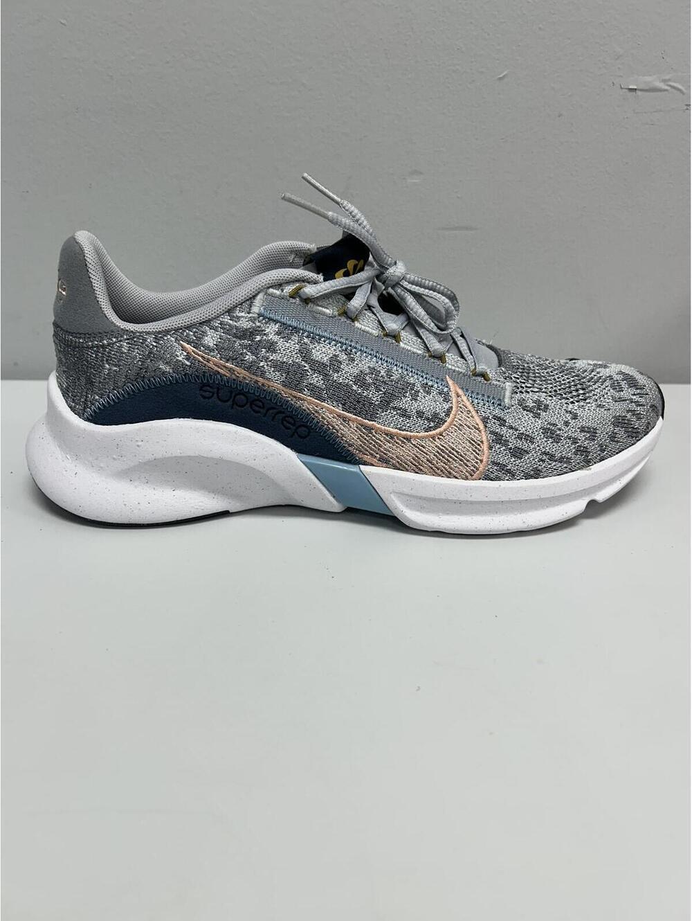 Nike SuperRep Go 3 NN FK Running Training Shoes Gray Navy